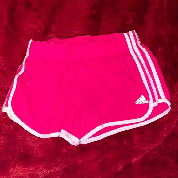 adidas Pants - Hot Pink Adidas Athletic Shorts